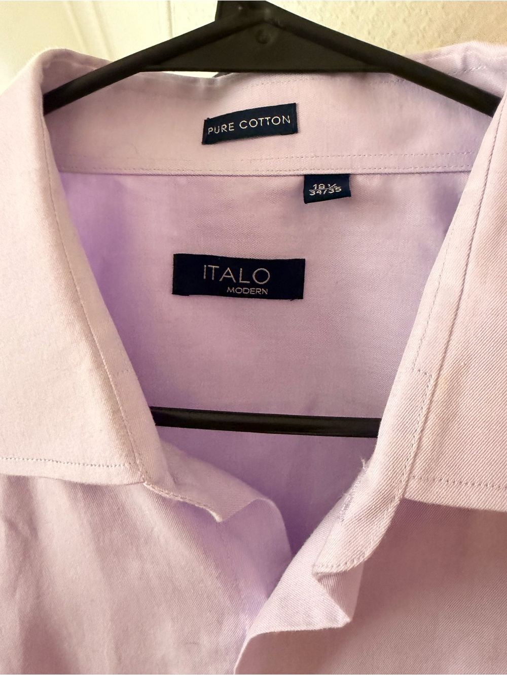 Men's Lavender Pure Cotton Dress Shirt